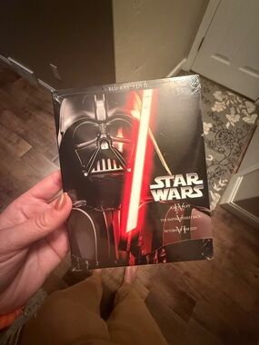 Star Wars Movie Collection Back Cover - Black, Brown, White